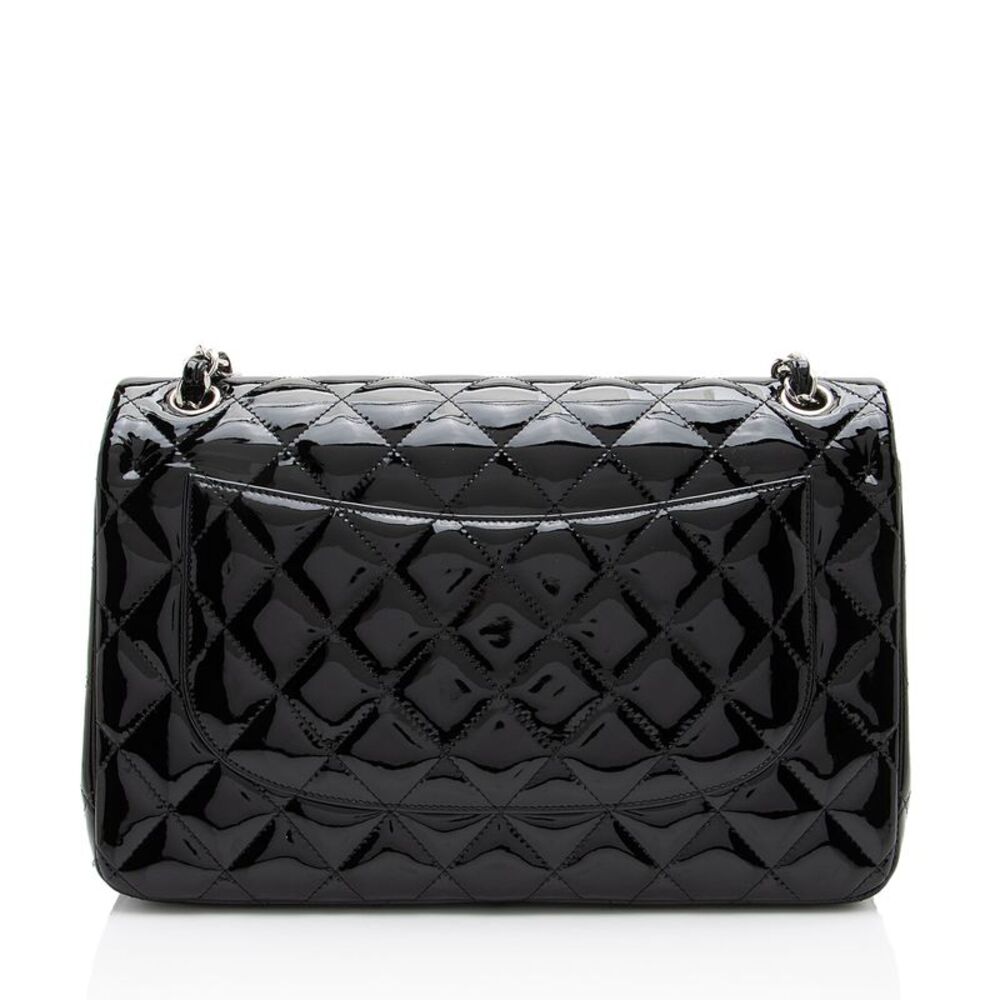 Chanel Patent Leather Classic Jumbo Double Flap Bag - Picture 3 of 10